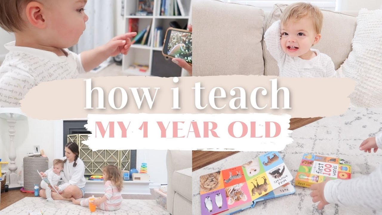 HOW TO TEACH YOUR 1 YEAR OLD TO TALK | TEACHING MY TODDLER | KAYLA BUELL