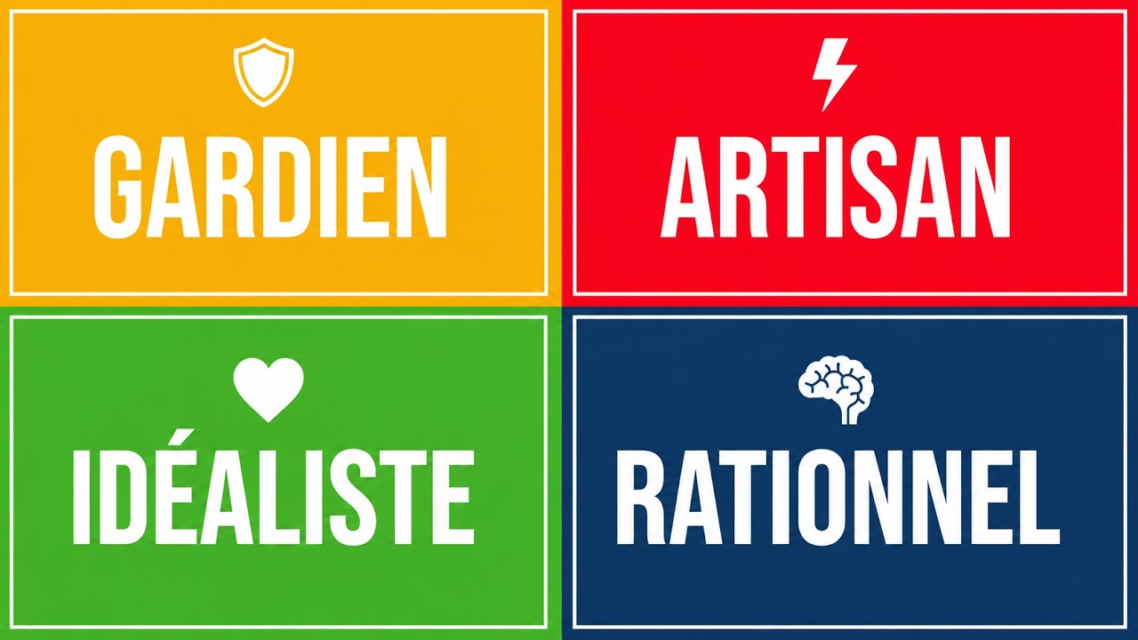 Les 4 tempéraments du MBTI (David Keirsey) et votre profil d'entrepreneur