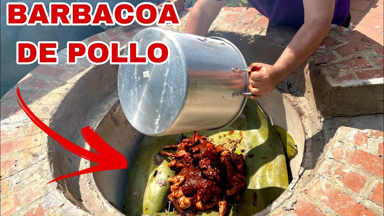 BARBACOA DE POLLO ENCHILADA! Con pencas de maguey, estilo Hidalguense! Cocinando Contigo