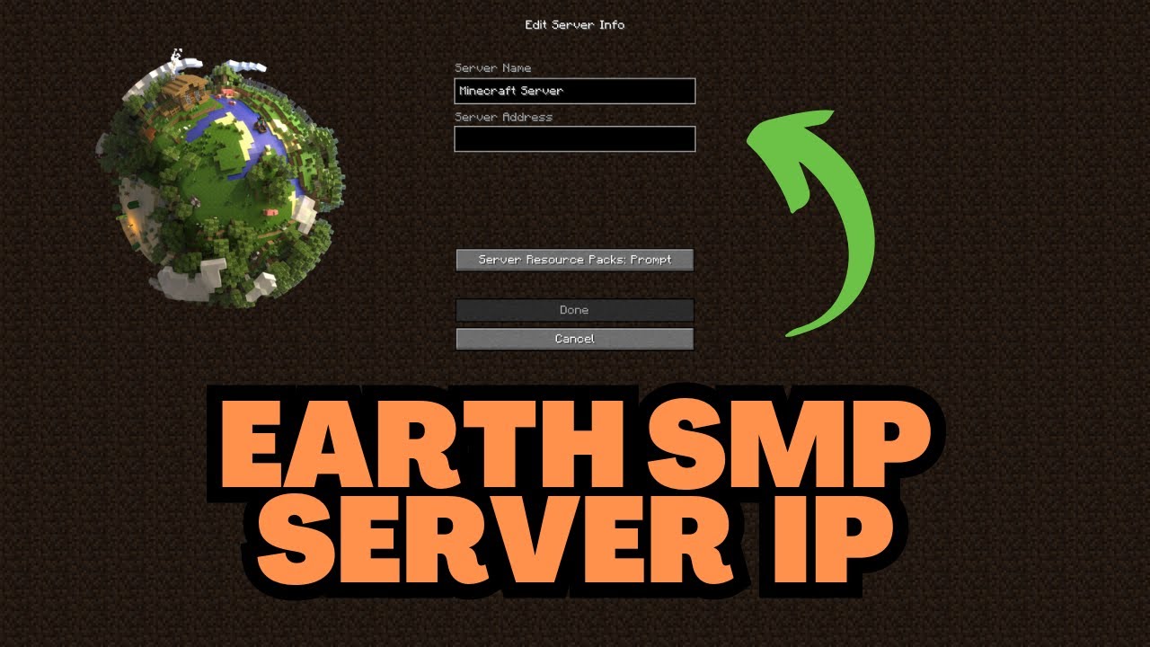 Minecraft Earth SMP Server IP Address