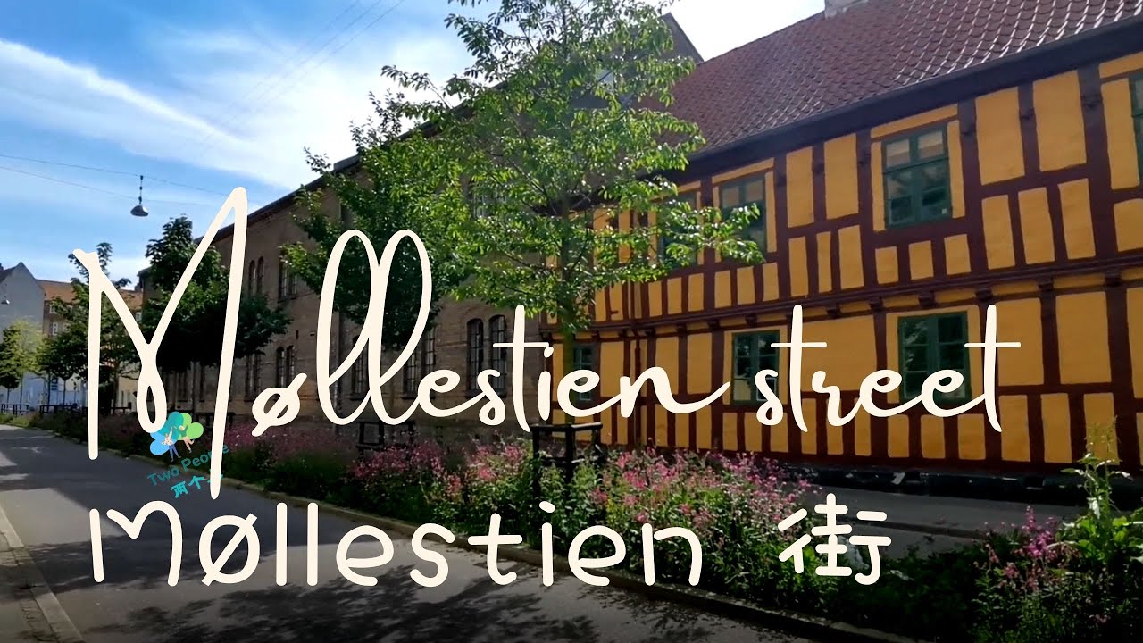M&oslash;llestien street- famous spot in Aarhus 奥胡斯M&oslash;llestien特色街