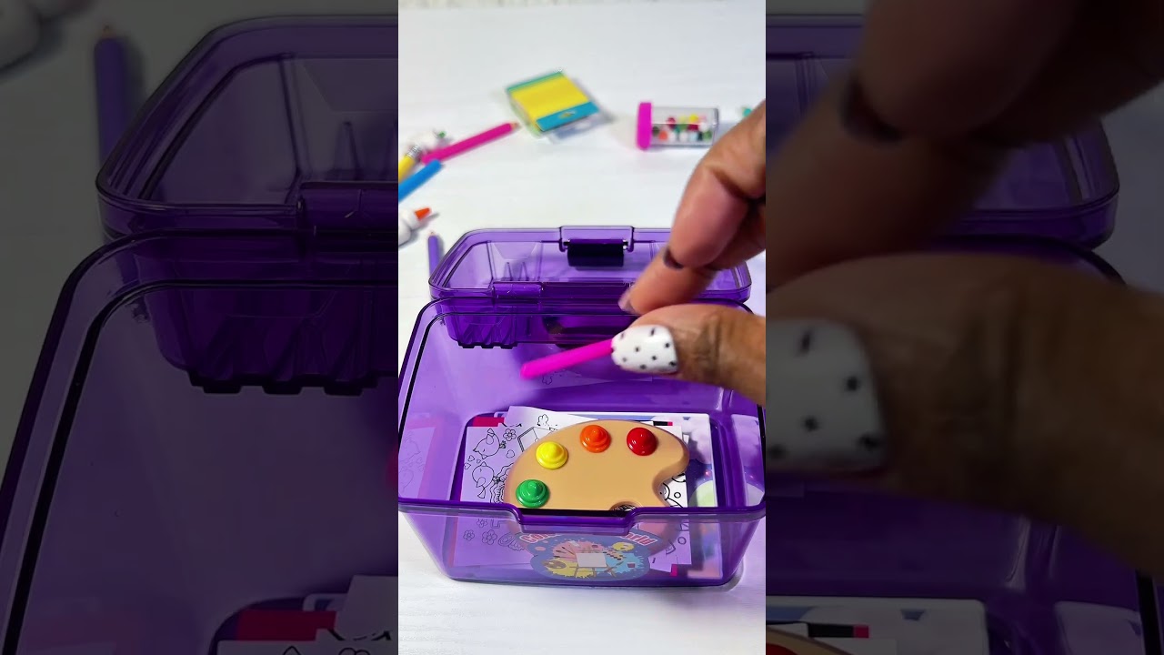 Let's Unbox My life as Purple Art Supplies ✨🌈 ASMR Satisfying Video #shorts