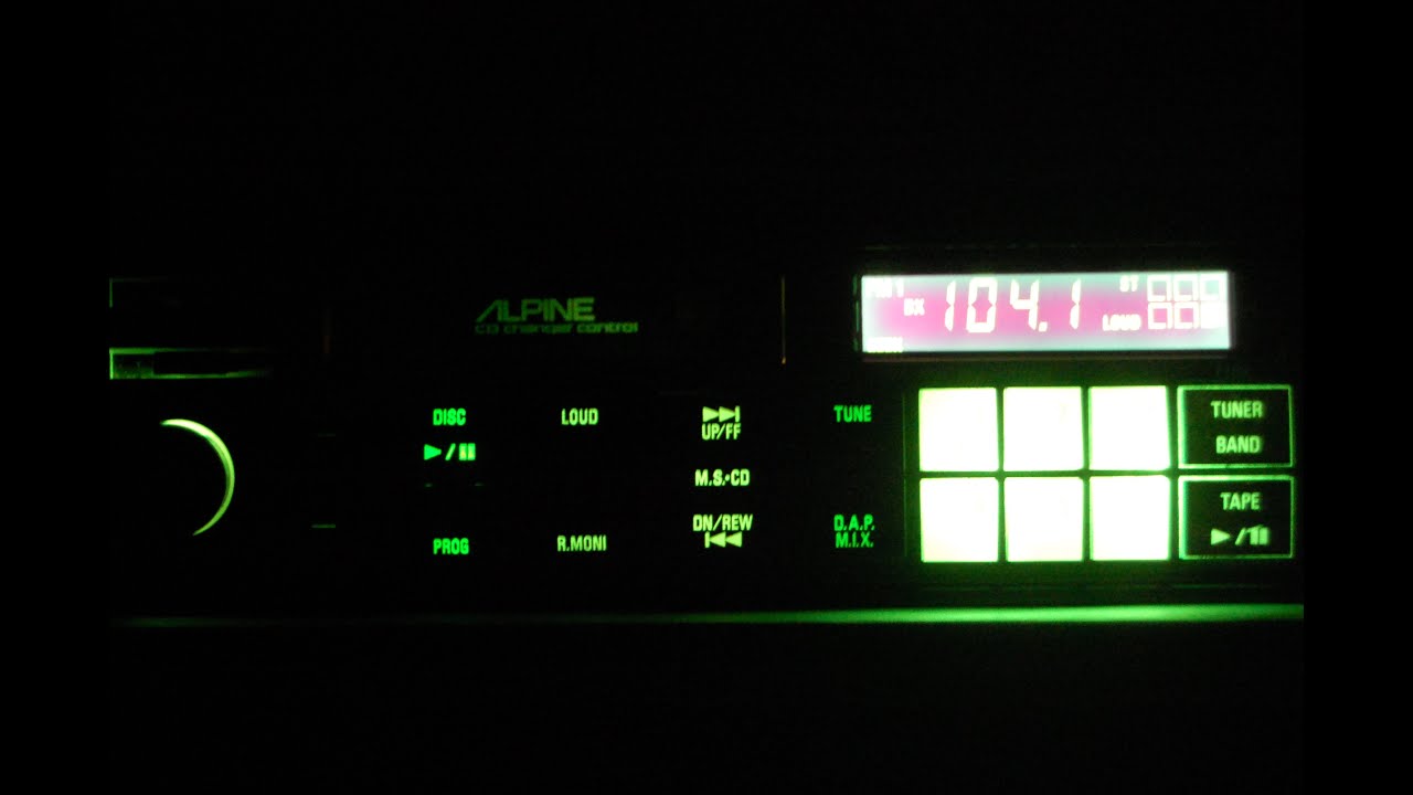 Vintage Alpine 7288 AM/FM cassette car stereo #2 rare old retro
