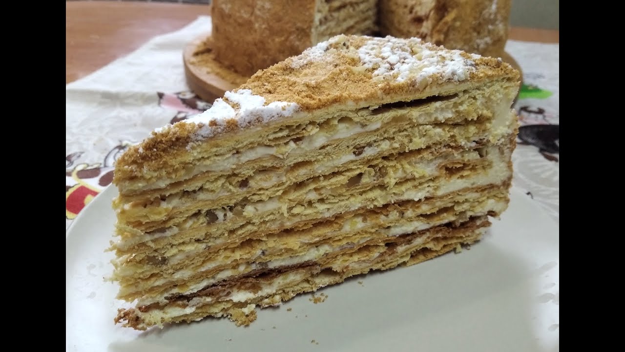ОДЕССКИЙ НАПОЛЕОН. Хрустящий песочно-слоёный торт/Cake Odessa Napoleon/orto Odesa Napoleono