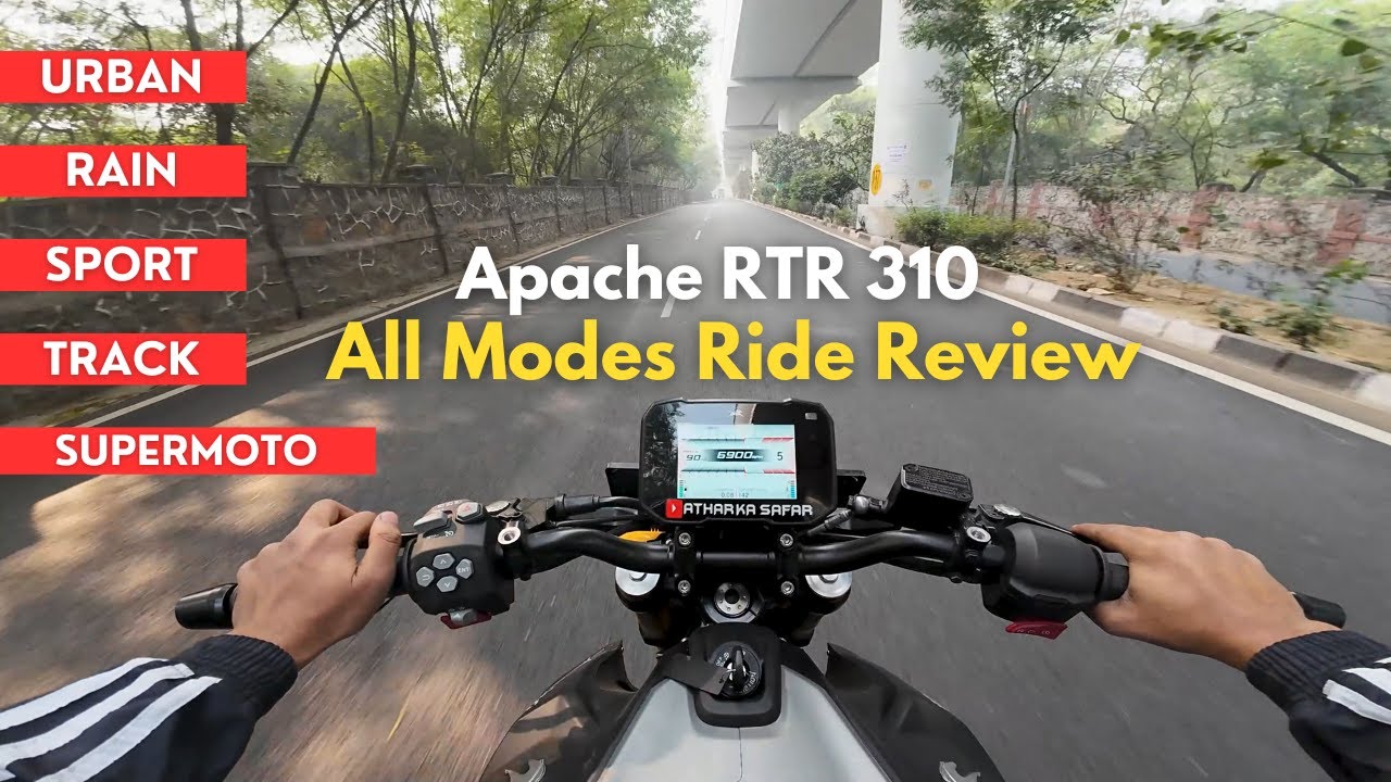 TVS Apache RTR 310 All Riding Modes (Urban, Rain, Sports, Track & Supermoto) Detailed Review!
