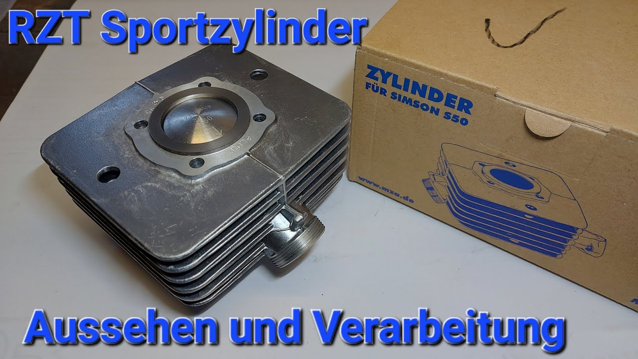 RZT Sportzylinder RevUp Kolben 50ccm Aussehen, Qualität, Bearbeitung und Verarbeitung für Simson s50