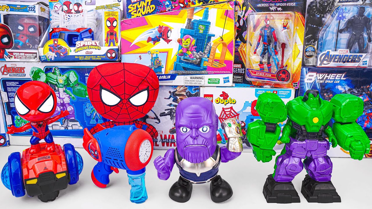 Marvel Spiderman Toys Unboxing Review | Spider Man Mask | Marvel Spiderman Collection Toys
