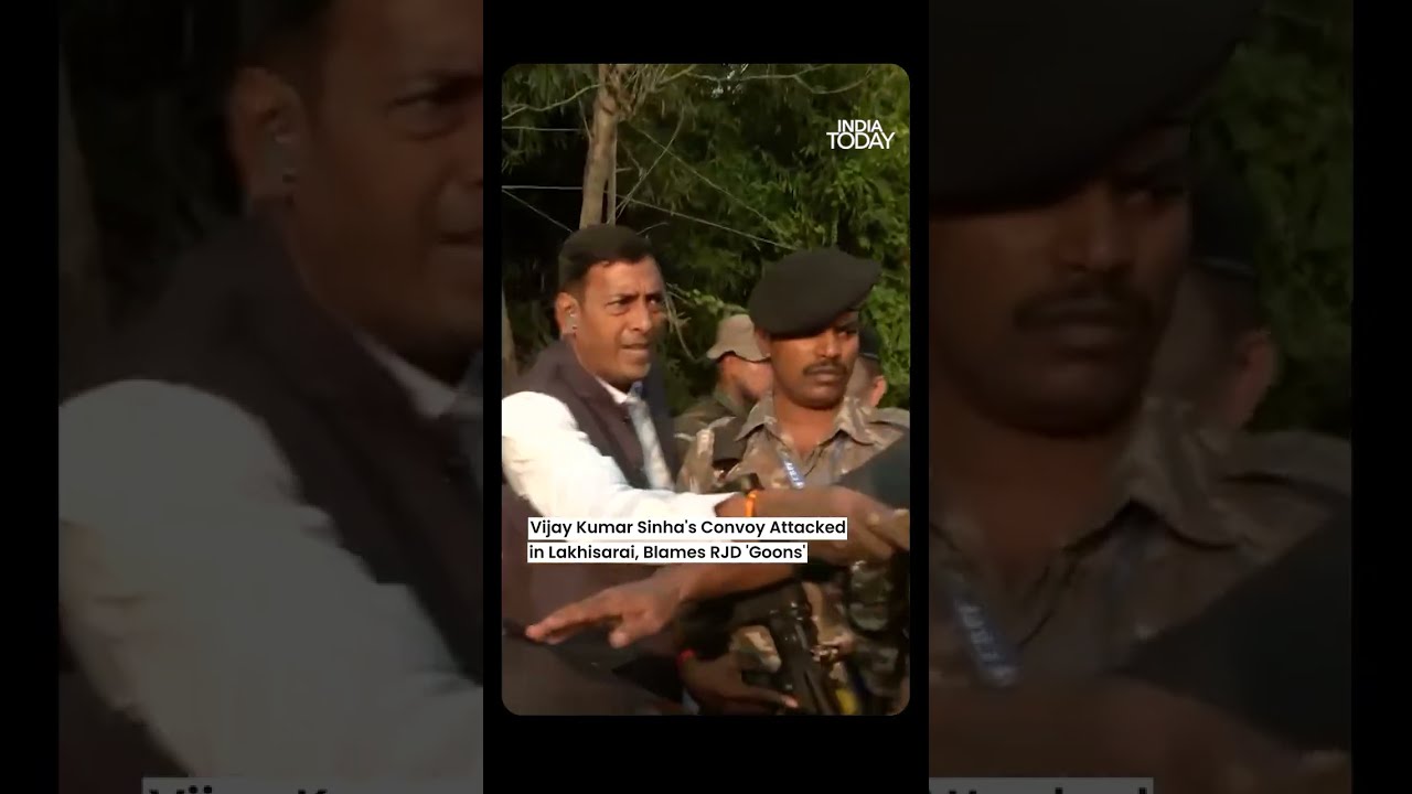 Vijay Sinha is seen in a heated exchange with RJD MLC Ajay Singh &mdash; accusing him of being drunk