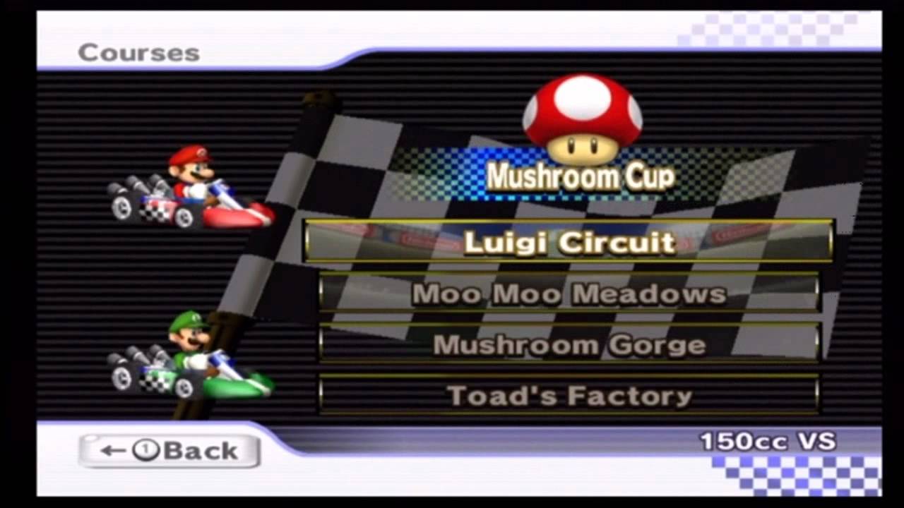 Mario Kart Wii Multiplayer Race 1/13 at Luigi Circuit