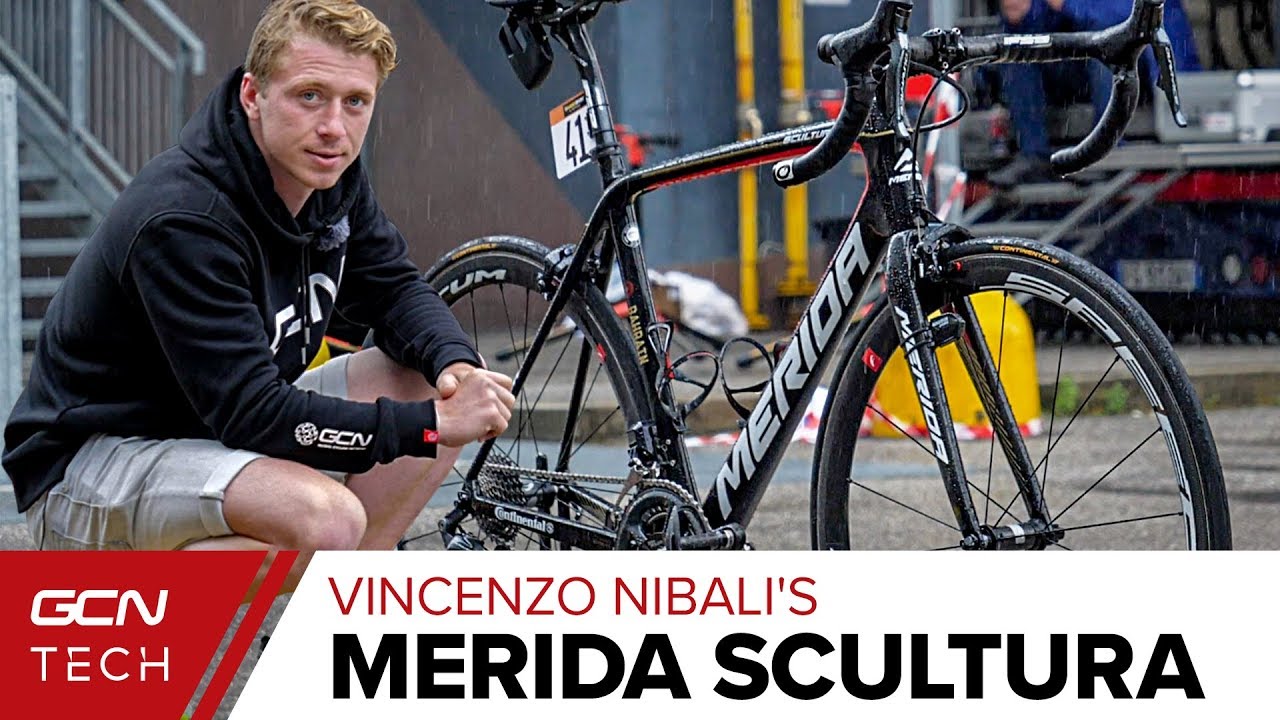 Vincenzo Nibali's Merida Scultura | Bahrain Merida Pro Bike