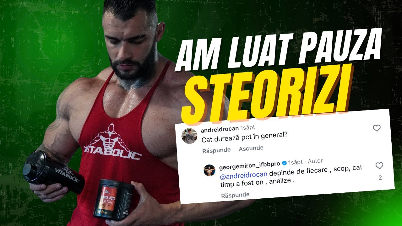 Responsabilitate în culturism: steroizi, pauze & piept la maxim