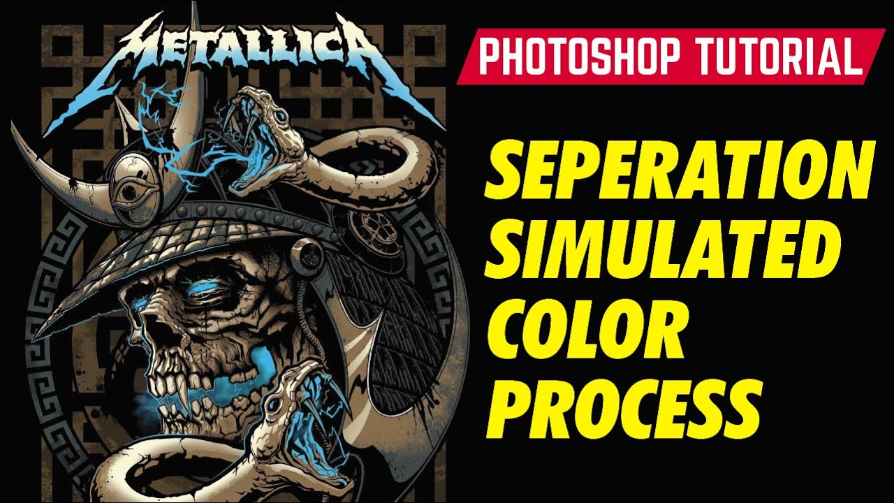 Photoshop Tutorial Vol. 1 : How To Separate Color  for Simulated Color Process Screen Printing.