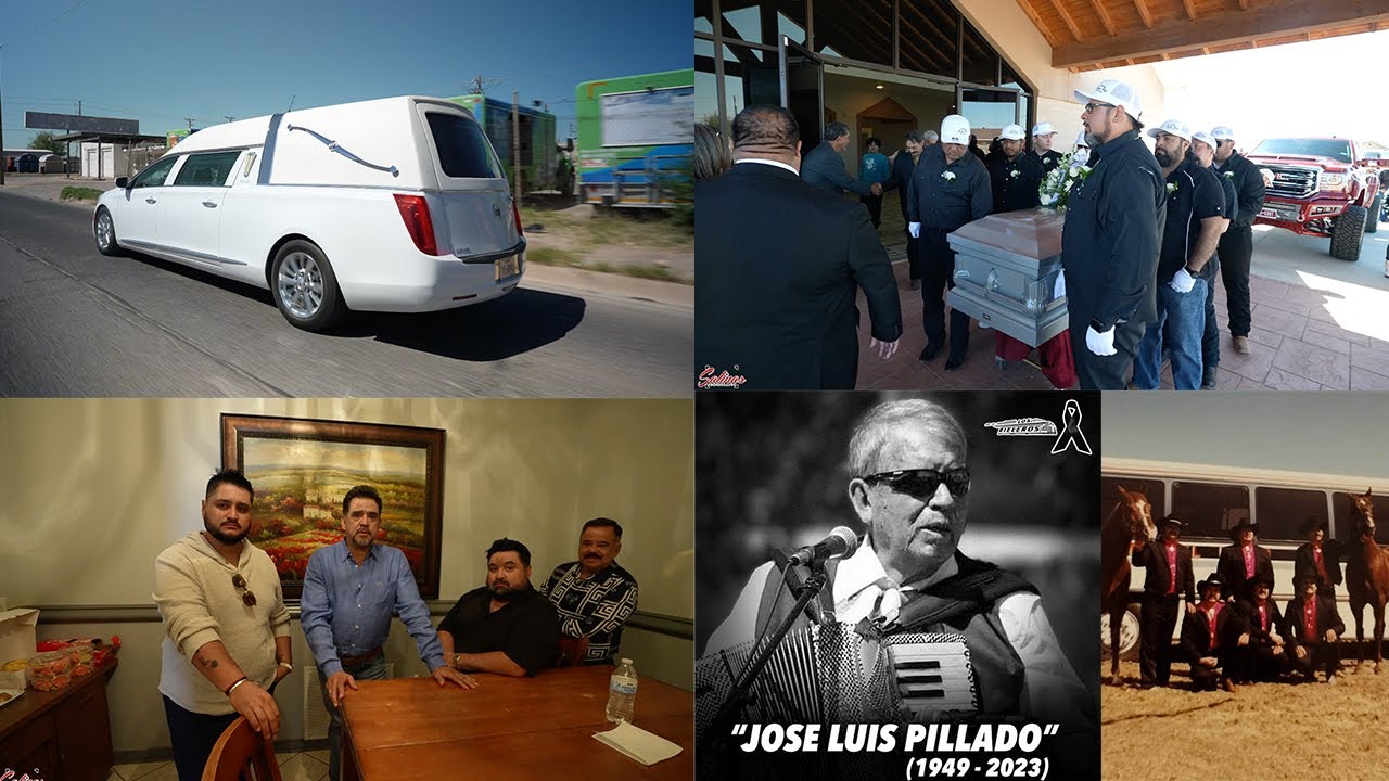 El funeral del señor Jose Luis Pillado quien fue integrante de Los Rieleros del Norte, Los Rebeldes+