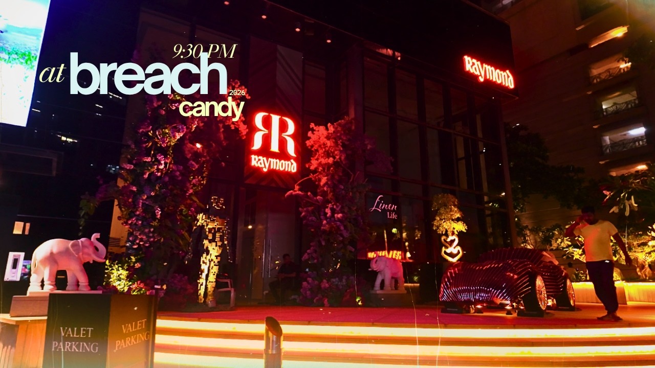 Breach Candy Night Walk | Cumballa Hill, Kemps Corner & South Bombay | Mumbai 4K