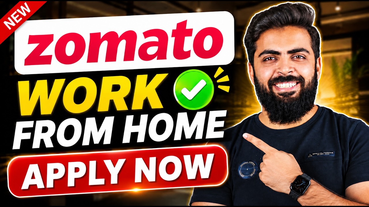 Zomato Work From Home Latest Job 2026 | 12th Pass | Work From Home Jobs 2026 | WFH Jobs