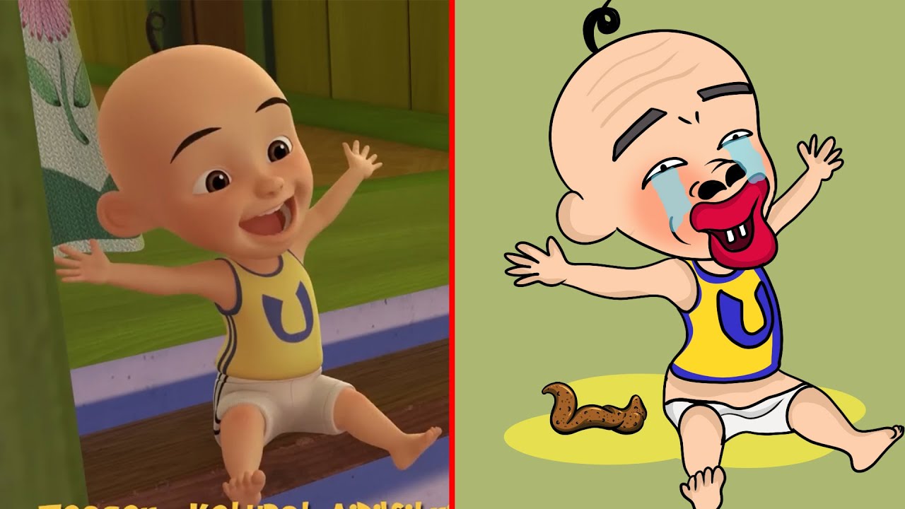 Upin & Ipin Musim 18 - Ketupat Aidilfitri | Funny Drawing Meme 😂 part 6