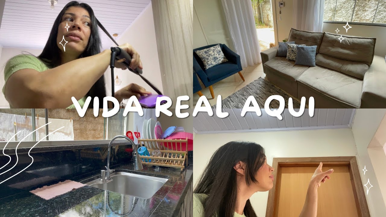 VIDA REAL SEM FILTRO: CABELO, TEIAS DE ARANHA, ALMOÇO E CASA EM ORDEM 🧹