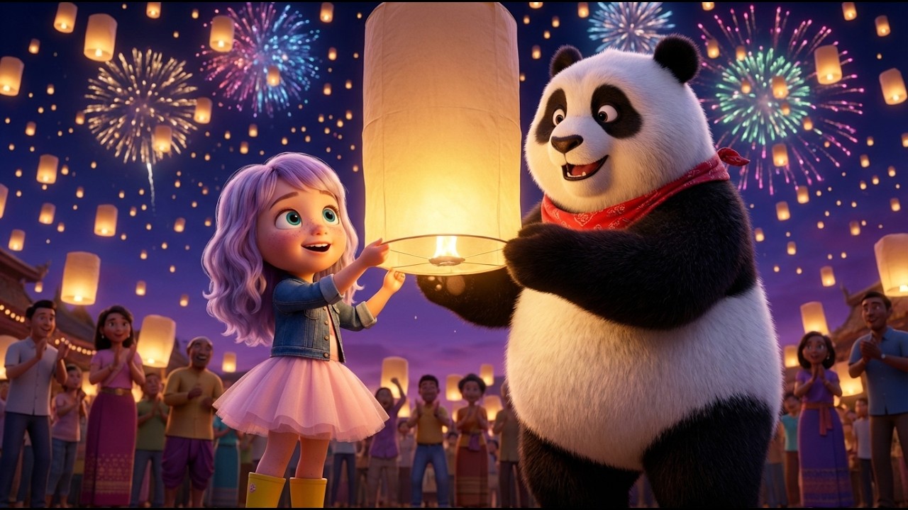 Thailand Travel Diary: Magical Night Lantern Festival with Chloe & Panda
