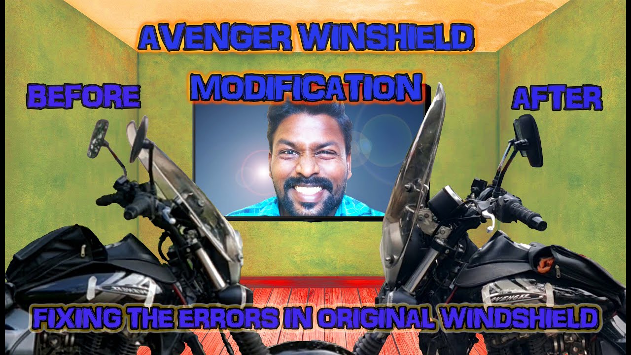 Avenger 160 Original windshield modification | Tamil | Detailed Video | @itssidhu