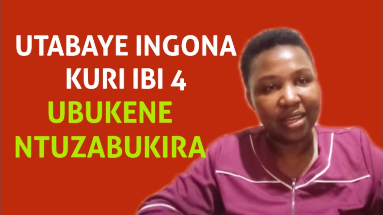 ITEGEKO RYA MBERE MU BUZIMA: BA INGONA MURI IBI BINTU 4 NIBWO UVA MU BUKENE BYIHUSE