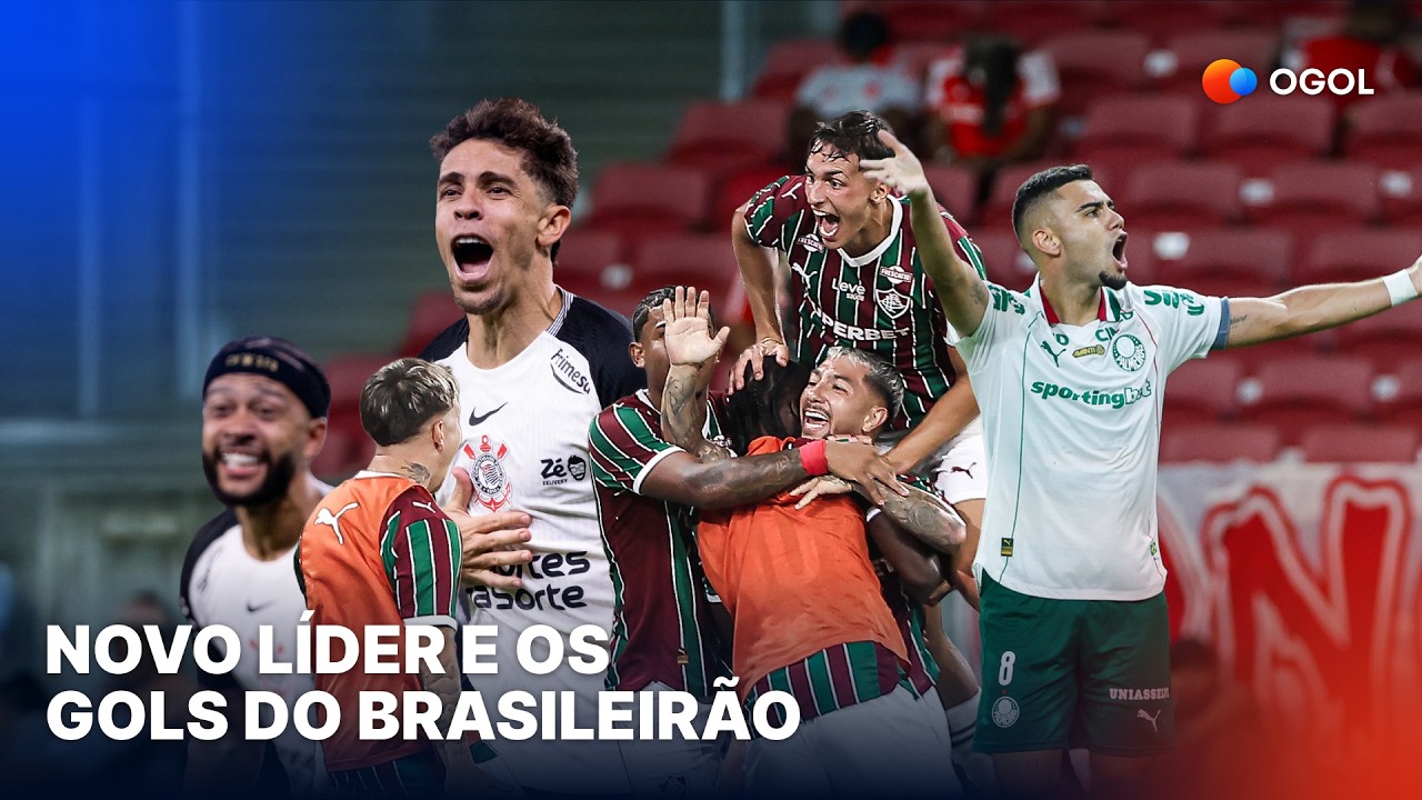 Palmeiras no topo, Flu vence clássico no Maracanã; Veja os gols do Brasileirão