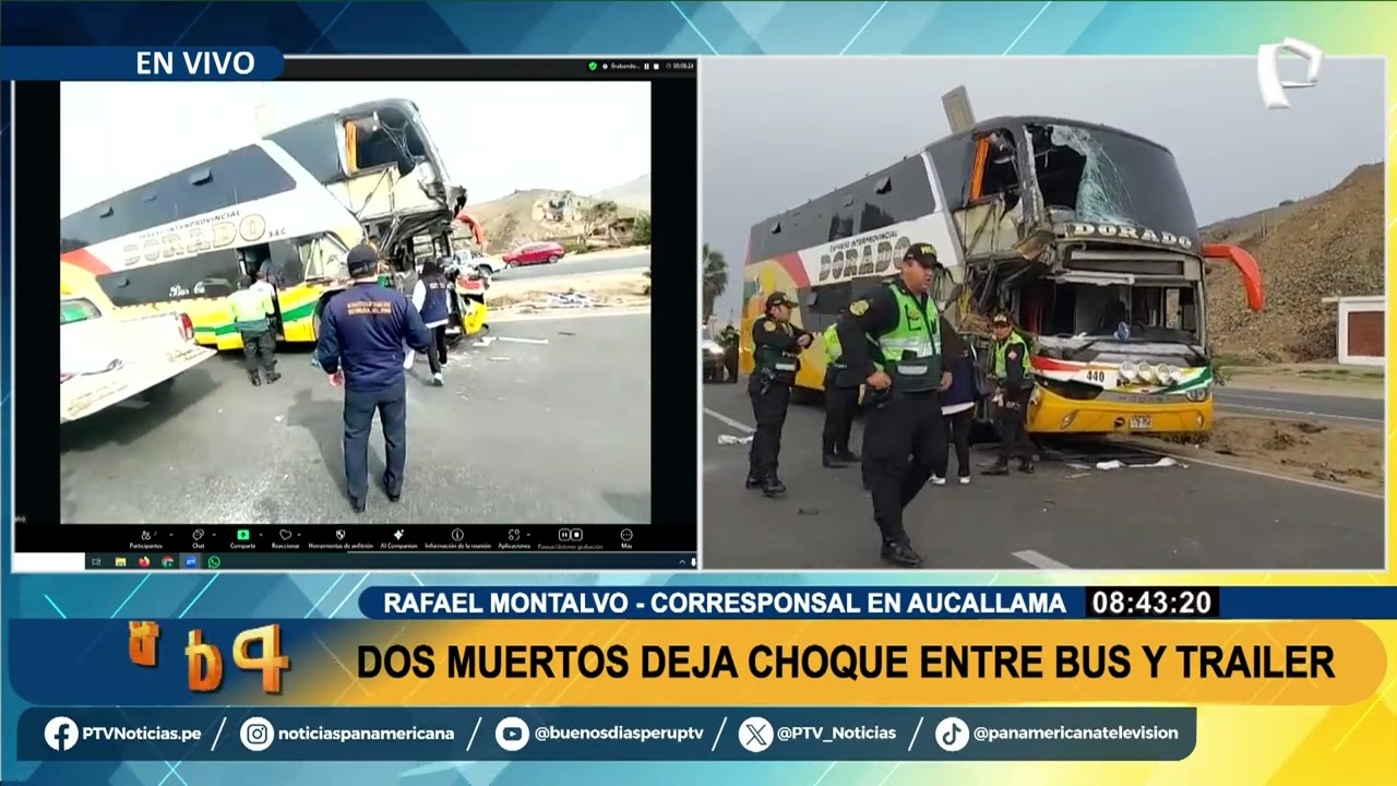 Tragedia en Huaral: dos muertos y varios heridos deja choque de bus interprovincial en Aucallama