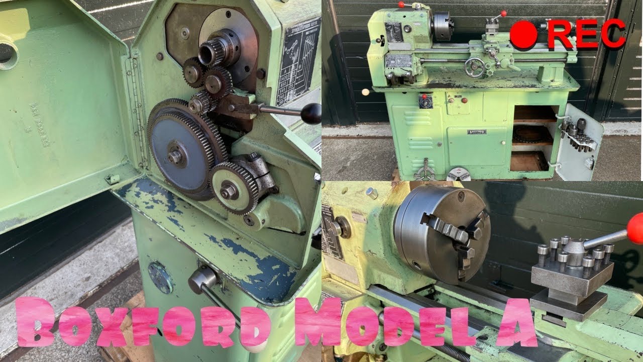 Boxford Model A Power Cross Feed Metric Lathe Svarv Drehmaschine