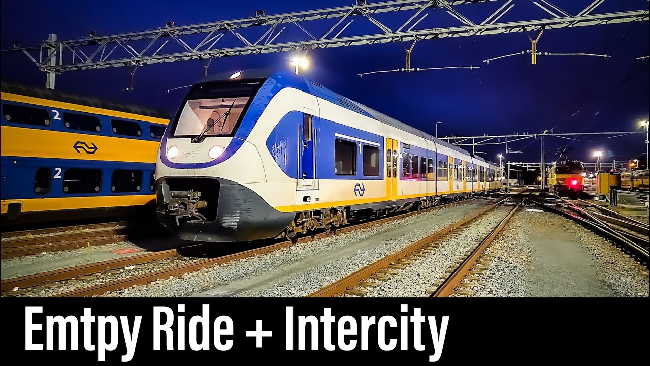 Train Cab Ride NL / Workshop Zaanstraat - Almere - Zwolle / Empty Train + Intercity / Aug 2020