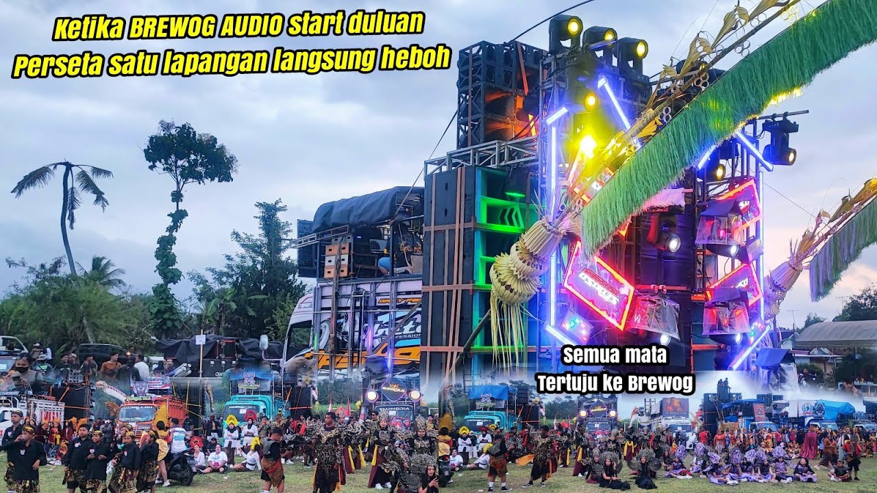 Semua mata tertuju ke BREWOG AUDIO ketika tim 2 berangkat start masih sore satu lapangan heboh