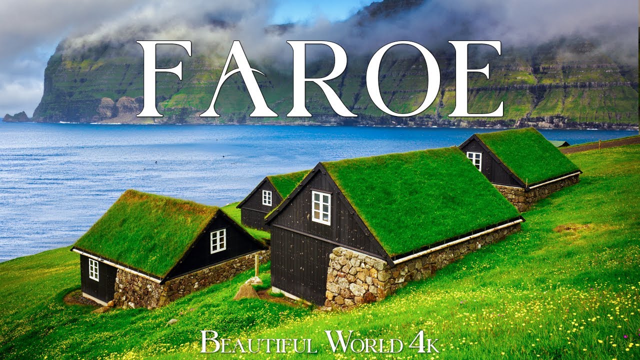 Faroe Islands 4K - A Breathtaking Archipelago of Foggy Peaks & Seaside Villages - Serene Sounds