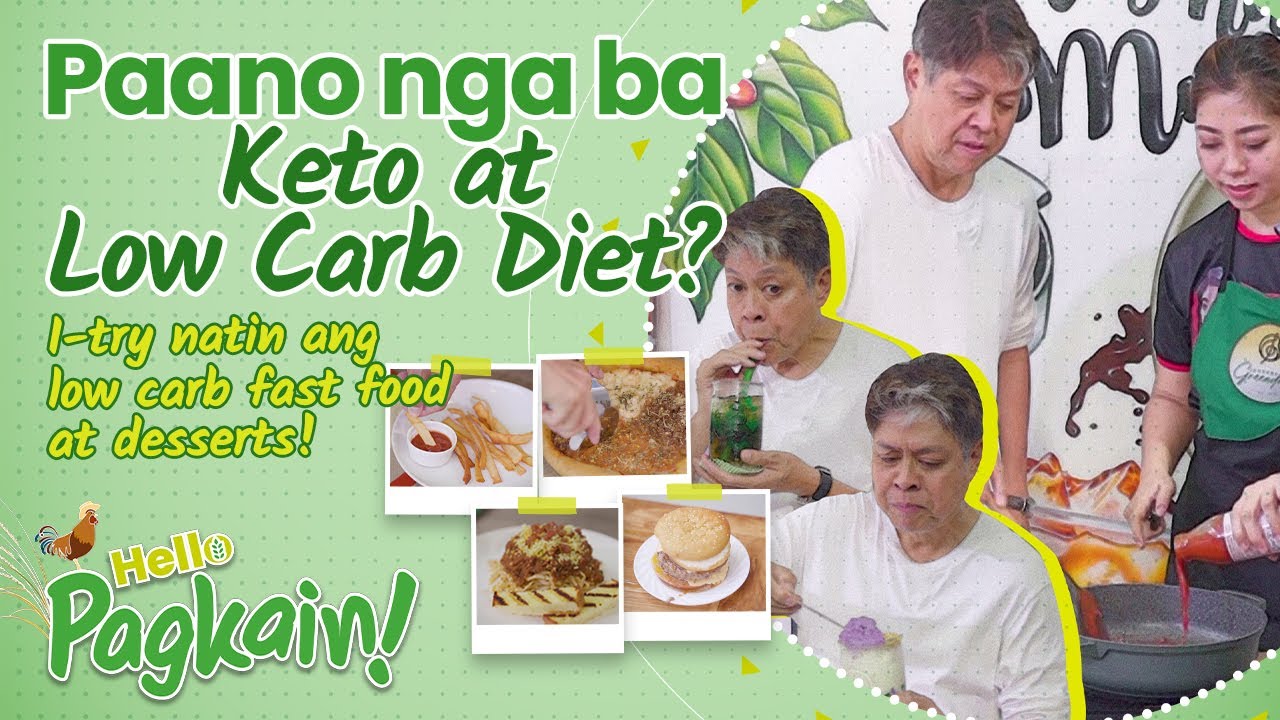 LOW CARB na Pizza, Burger, Halo-halo at iba pa... Posible Ba? | Hello Pagkain Episode 09