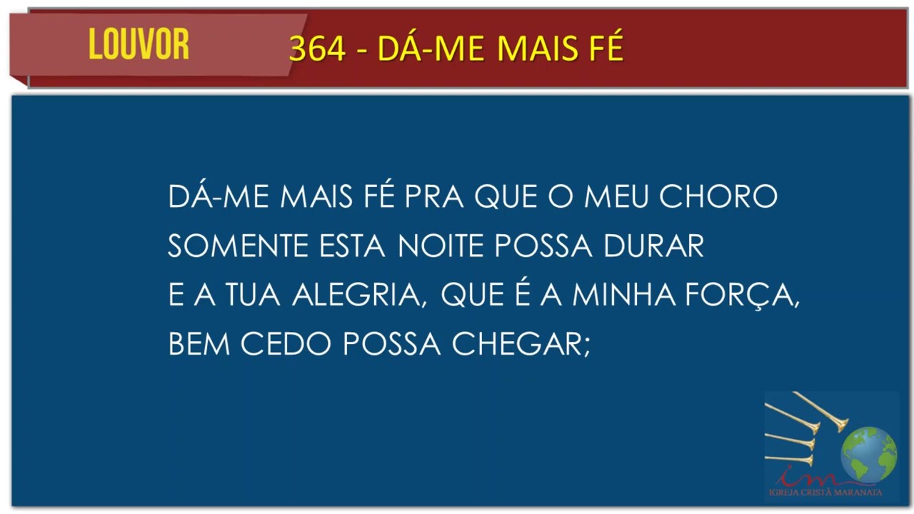 Dá me mais fé