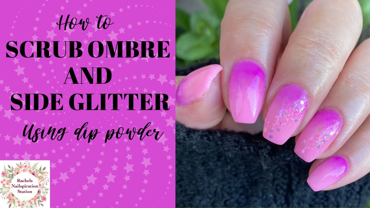 EASY SCRUB OMBRE AND GLITTER ACCENT