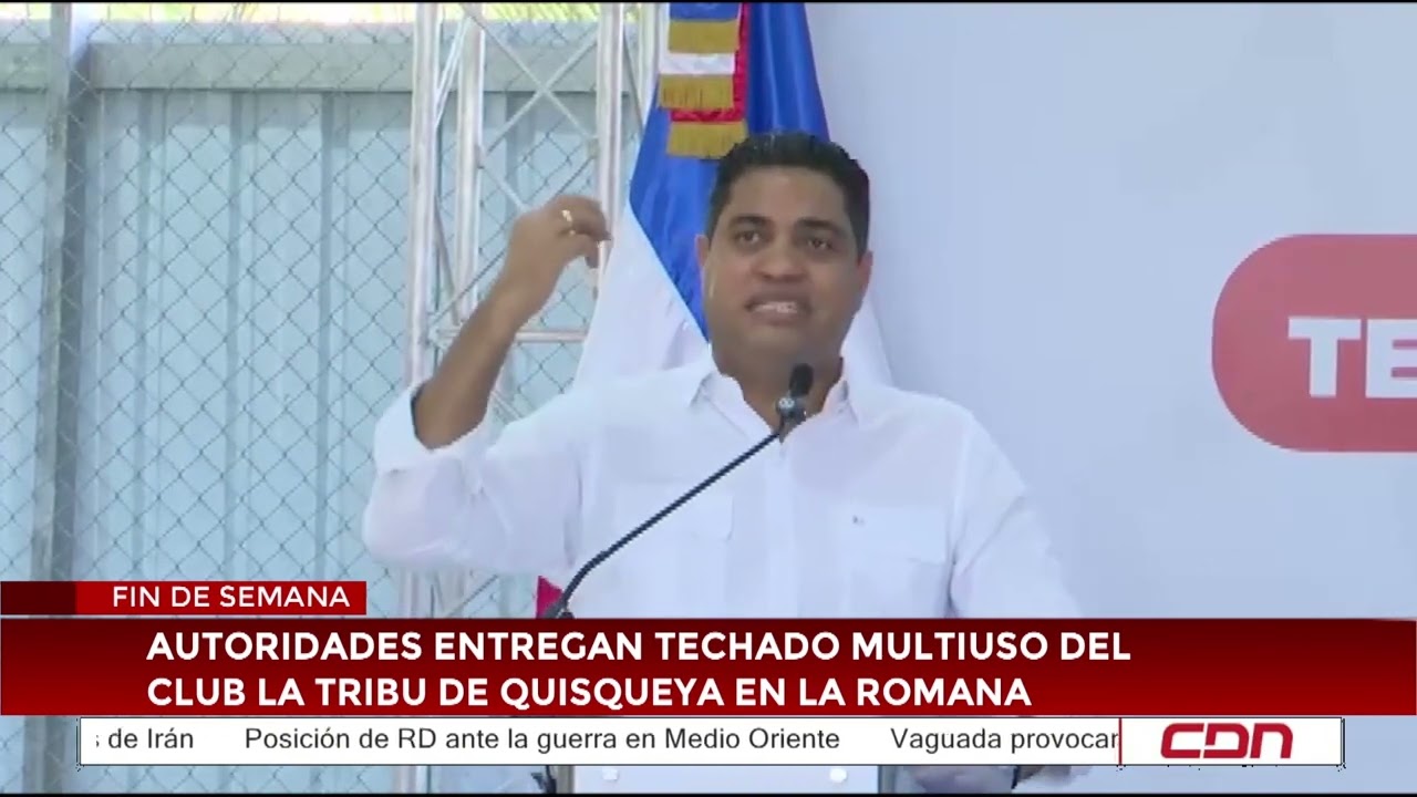 Autoridades entregan techado multiuso del Club La Tribu de Quisqueya en La Romana
