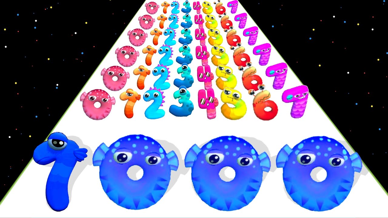 Number Run: Merge 3D Math Level Up Number Run (infinity) Number Race Math Gameplay Asmr