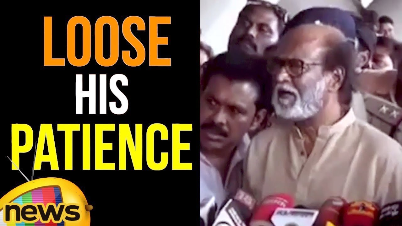 Rajinikanth Loose His Patience and Outburst On Reporter Infront Of Media | Mango News