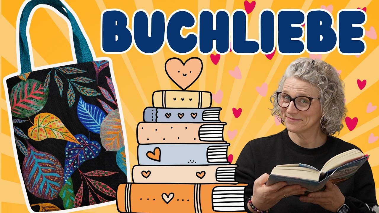 Buchtasche nähen📚kostenloses Schnittmuster✂️Einfaches Tutorial