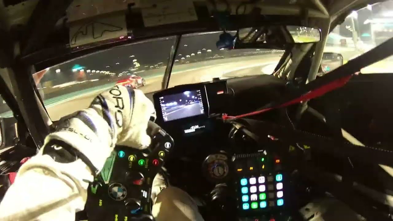 BMW M4 GT3 Point Of View Onboard at Yas Marina Circuit