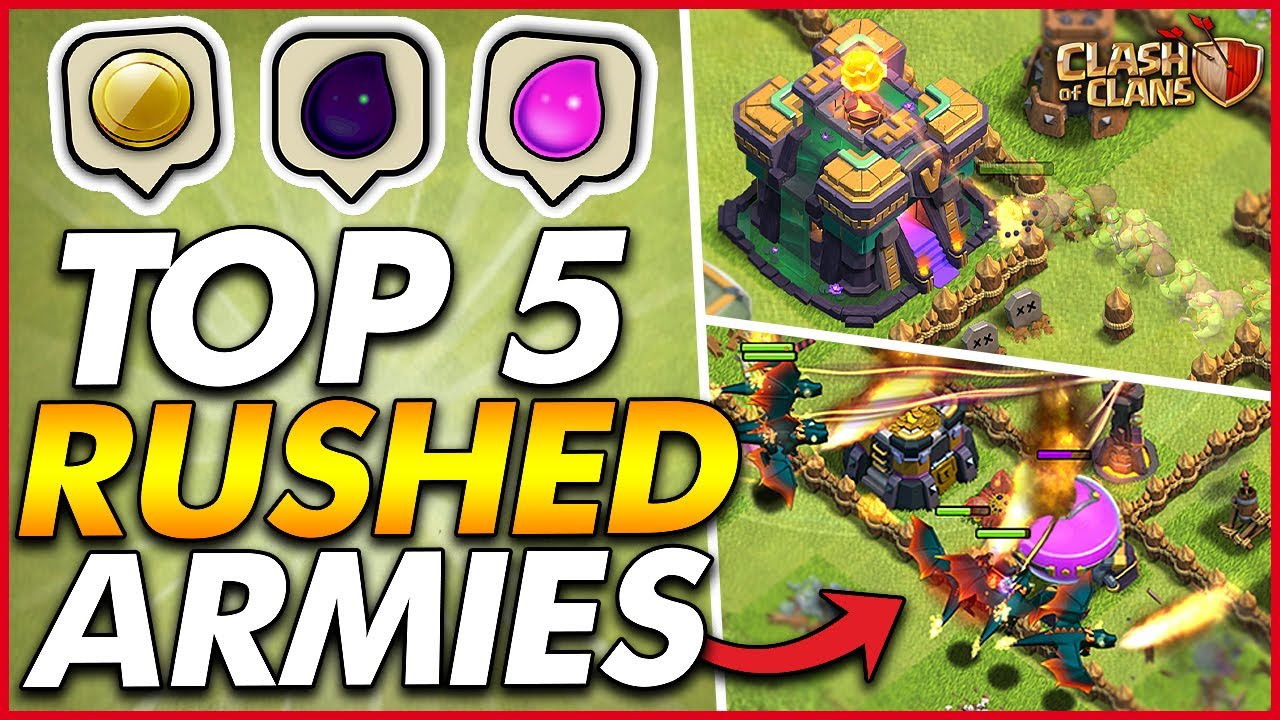 TOP 5 BEST FARMING ATTACK STRATEGIES FOR RUSHED PLAYERS!! | Clash of Clans