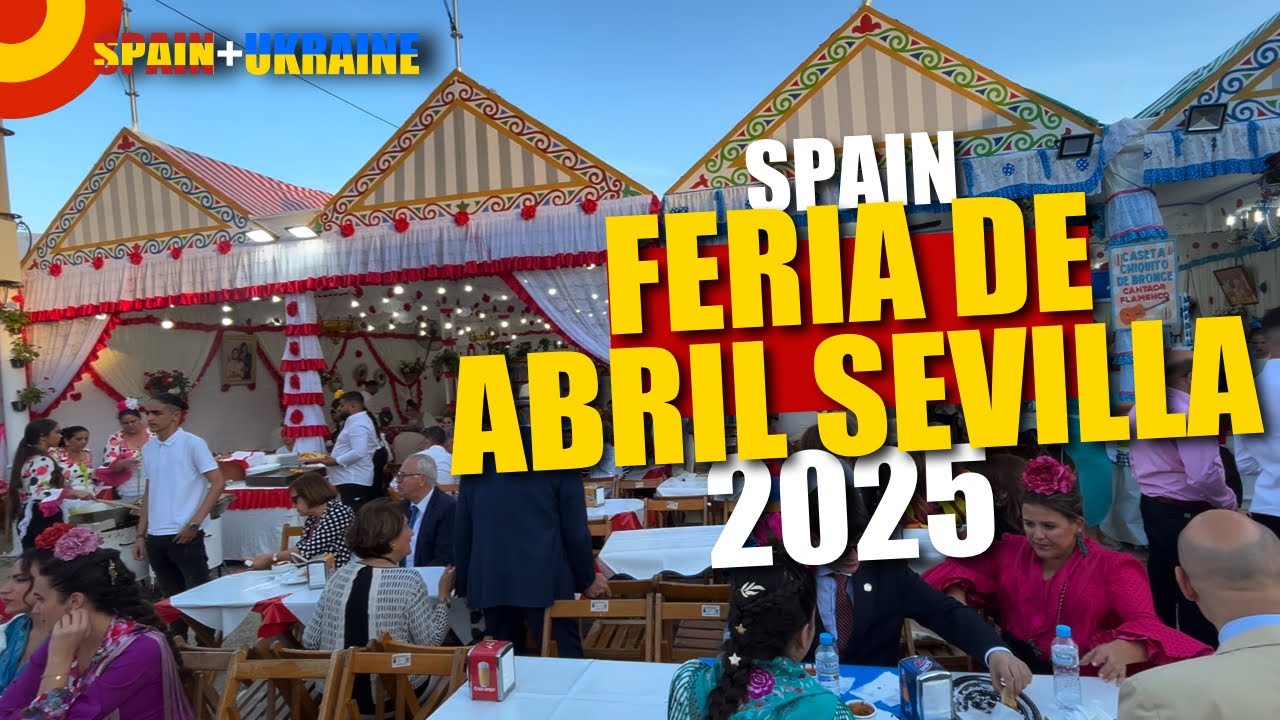 4K Indirecto LIVE Coffee & Buñuelos Break ☕ Feria de Abril 2025 Seville | Sweet Moments at the Fair