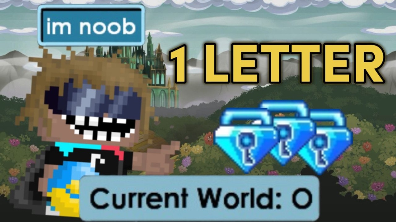NOOBS SELLING 1 LETTER WORLD (FUNNIEST PRANKS) | Growtopia