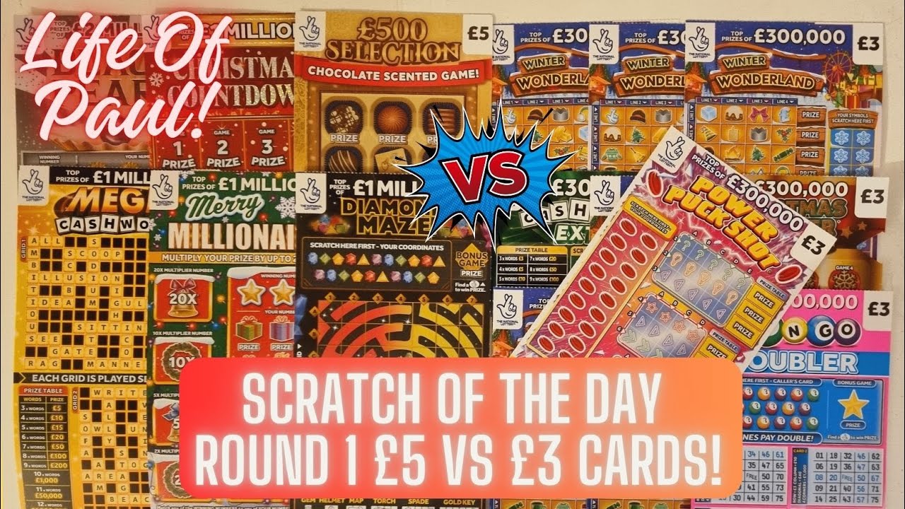 £60 of cards in Round 1 Scratch Of The Day!