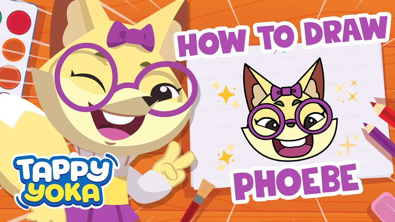 Let's Draw Phoebe The Smart Fox! | How To Draw A Cute Fox | Drawing Tips