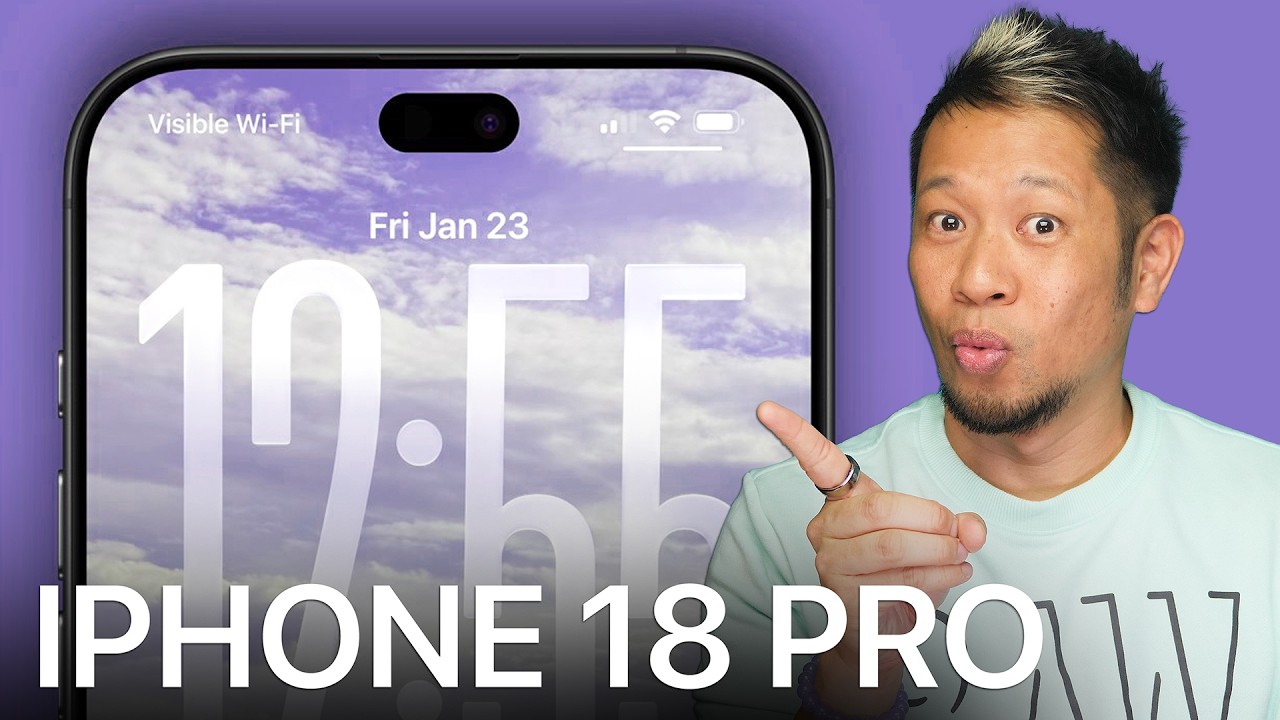 Утечки информации о уменьшенном динамическом острове iPhone 18 Pro?! iOS 26.5 и 50-летие Apple!