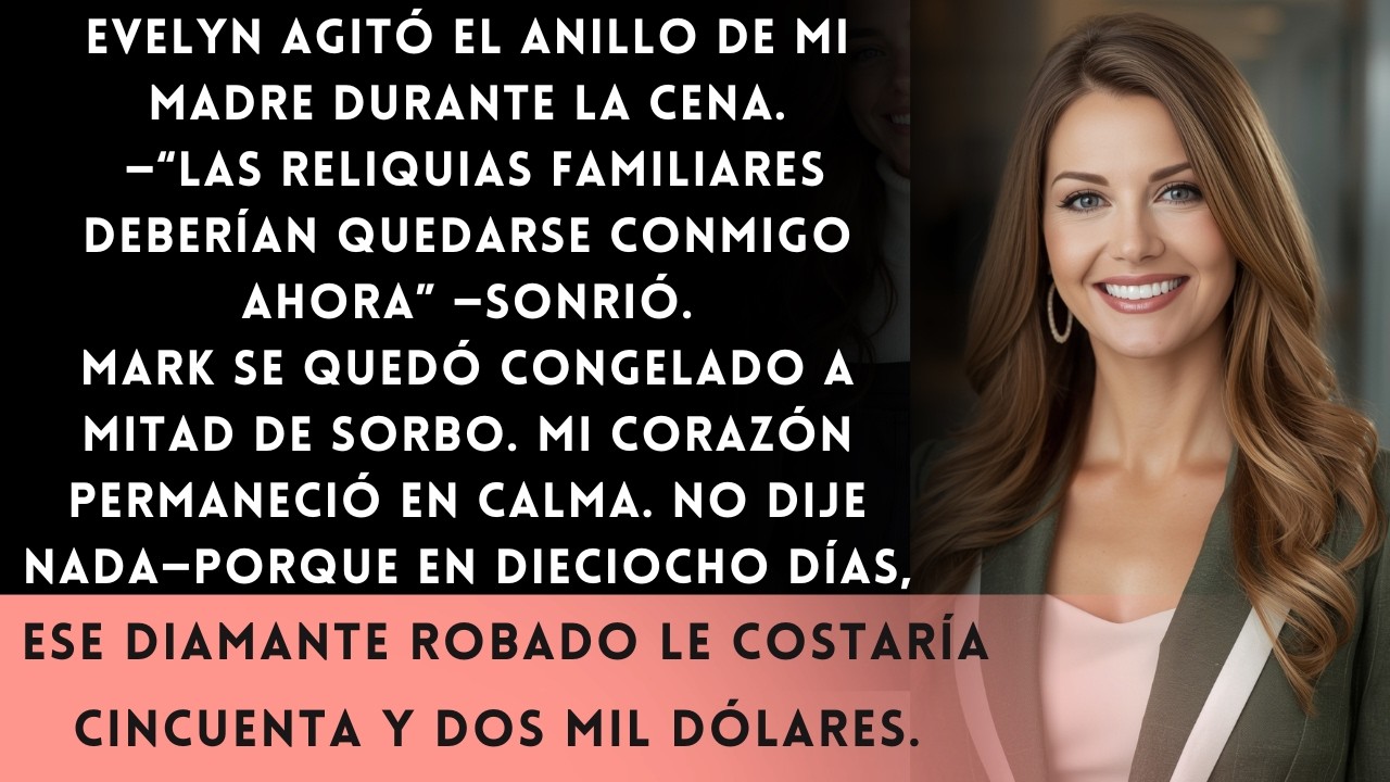 Dejé que mi futura suegra tomara prestado el anillo de mi madre —dieciocho días después, perderlo le