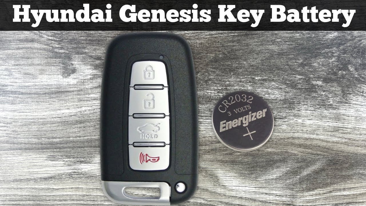 2009 - 2014 Hyundai Genesis Key Fob Battery Replacement - How To Change Replace Remote Key Batteries