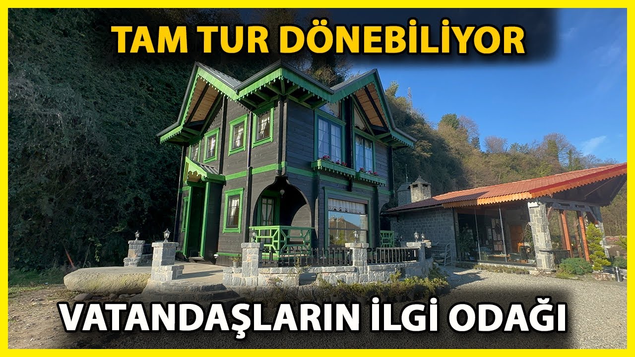 Rize'de 360 Derece Dönen Ahşap Ev