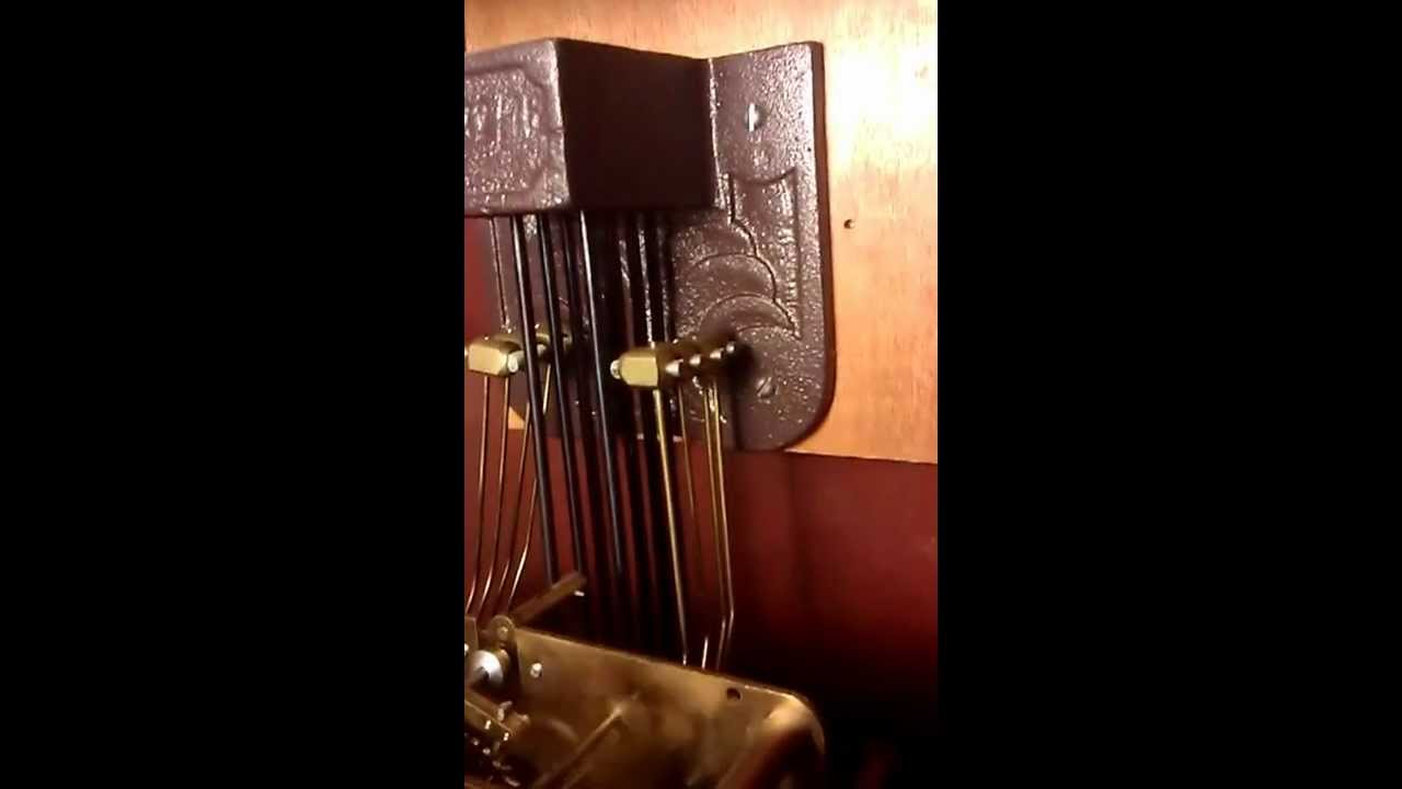 grandfather clock  movement testing after adjustments and servicing