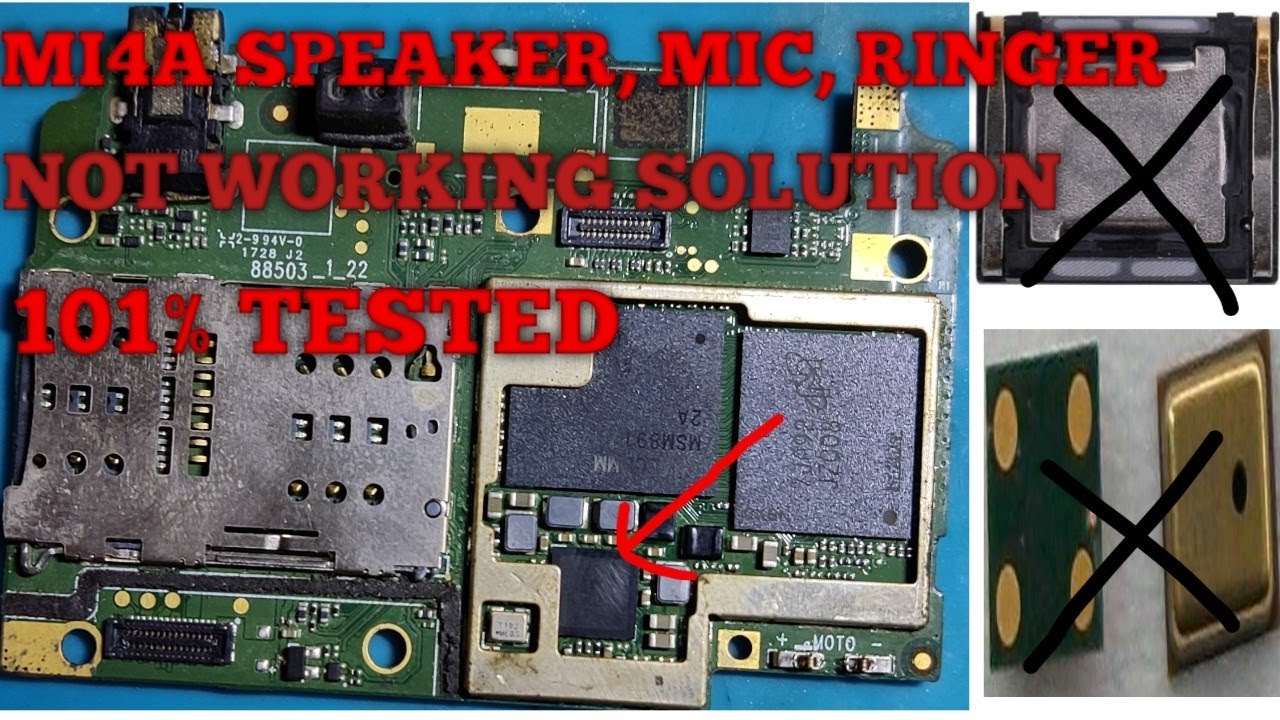 redmi 4a speaker problem. Speaker mic ringer not working. Solution