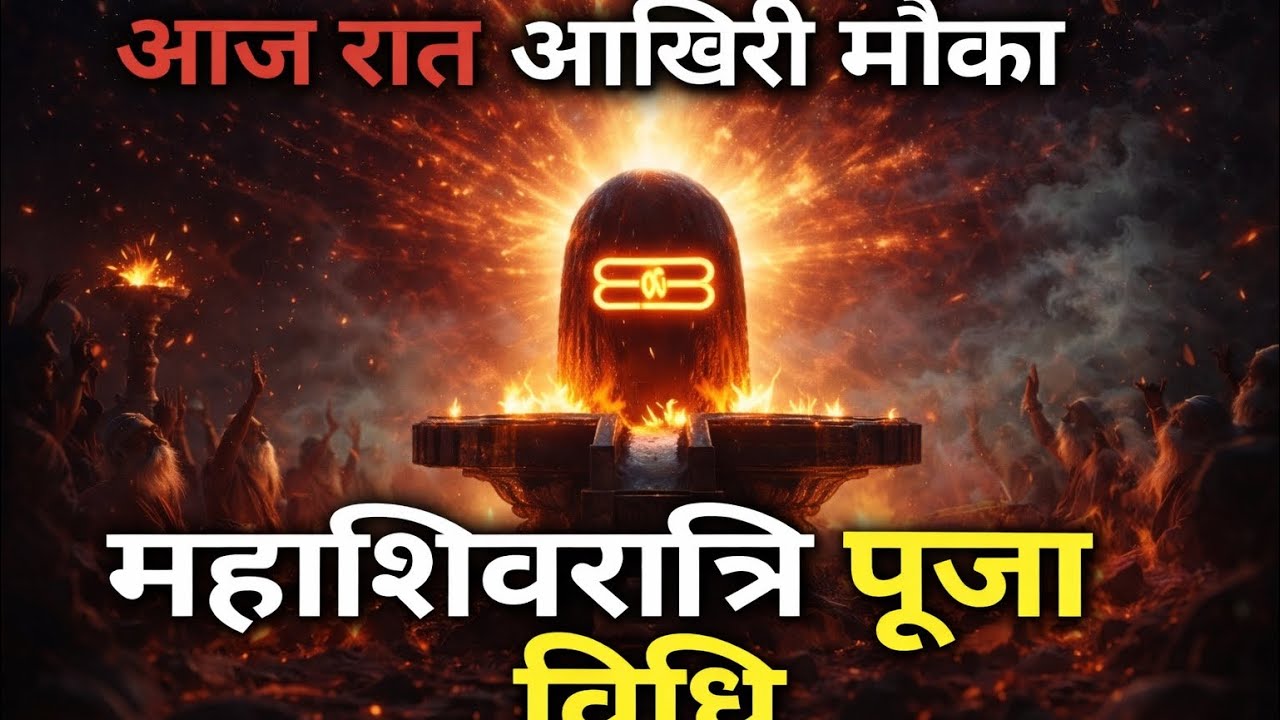 आज रात आख़िरी मौक़ा महाशिवरात्रि पूजन विधि हर हर महादेव ओम नमः सिवाय 🕉️